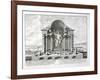 The Statue of Olympian Zeus by Phidias, Plate 5 from "Entwurf Einer Historischen Architektur"-Johann Bernhard Fischer Von Erlach-Framed Giclee Print