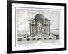 The Statue of Olympian Zeus by Phidias, Plate 5 from "Entwurf Einer Historischen Architektur"-Johann Bernhard Fischer Von Erlach-Framed Giclee Print