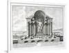 The Statue of Olympian Zeus by Phidias, Plate 5 from "Entwurf Einer Historischen Architektur"-Johann Bernhard Fischer Von Erlach-Framed Giclee Print