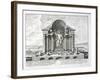 The Statue of Olympian Zeus by Phidias, Plate 5 from "Entwurf Einer Historischen Architektur"-Johann Bernhard Fischer Von Erlach-Framed Giclee Print