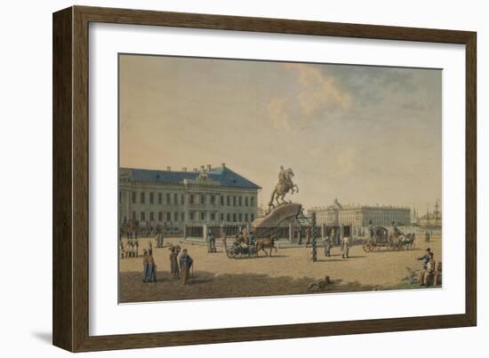 The Statue of Peter the Great in St. Petersburg-Russian School-Framed Giclee Print