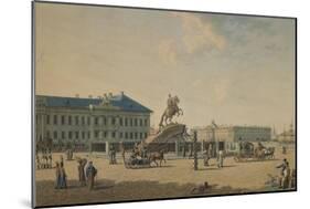 The Statue of Peter the Great in St. Petersburg-Russian School-Mounted Giclee Print