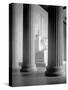 The statue of President Abraham Lincoln inside The Lincoln Memorial.-Vernon Lewis Gallery-Stretched Canvas