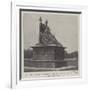 The Statue of Queen Victoria at Calcutta, Unveiled by the Viceroy of India, 19 March-null-Framed Giclee Print