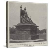 The Statue of Queen Victoria at Calcutta, Unveiled by the Viceroy of India, 19 March-null-Stretched Canvas