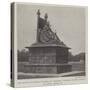 The Statue of Queen Victoria at Calcutta, Unveiled by the Viceroy of India, 19 March-null-Stretched Canvas