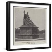 The Statue of Queen Victoria at Calcutta, Unveiled by the Viceroy of India, 19 March-null-Framed Giclee Print