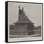 The Statue of Queen Victoria at Calcutta, Unveiled by the Viceroy of India, 19 March-null-Framed Stretched Canvas