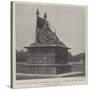 The Statue of Queen Victoria at Calcutta, Unveiled by the Viceroy of India, 19 March-null-Stretched Canvas