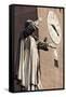 The Statue of Savonarola Outside the Castello Estense Ferrara Emilia-Romagna Italy-Julian Castle-Framed Stretched Canvas