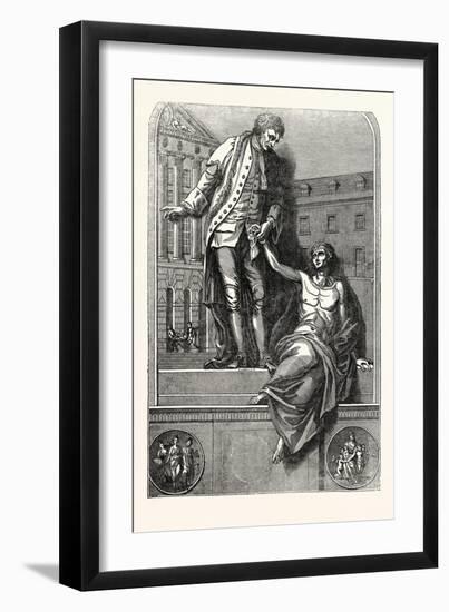 The Statue of Thomas Guy-null-Framed Giclee Print