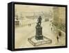 The Statue of Tordenskiold Facing Piperviken, Oslo Harbour, 1906-Paul Fischer-Framed Stretched Canvas