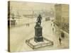 The Statue of Tordenskiold Facing Piperviken, Oslo Harbour, 1906-Paul Fischer-Stretched Canvas