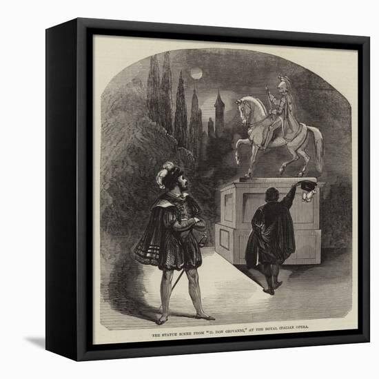 The Statue Scene from Il Don Giovanni, at the Royal Italian Opera-null-Framed Stretched Canvas