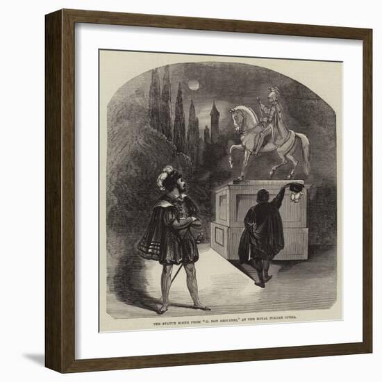 The Statue Scene from Il Don Giovanni, at the Royal Italian Opera-null-Framed Giclee Print