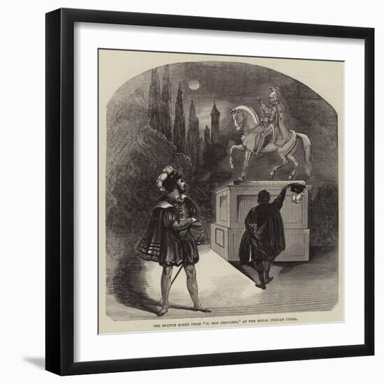 The Statue Scene from Il Don Giovanni, at the Royal Italian Opera-null-Framed Giclee Print