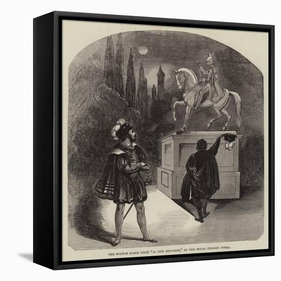 The Statue Scene from Il Don Giovanni, at the Royal Italian Opera-null-Framed Stretched Canvas