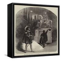 The Statue Scene from Il Don Giovanni, at the Royal Italian Opera-null-Framed Stretched Canvas