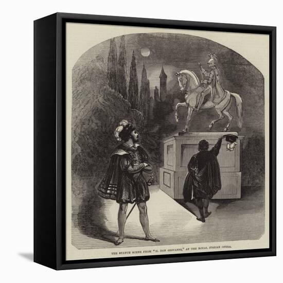 The Statue Scene from Il Don Giovanni, at the Royal Italian Opera-null-Framed Stretched Canvas