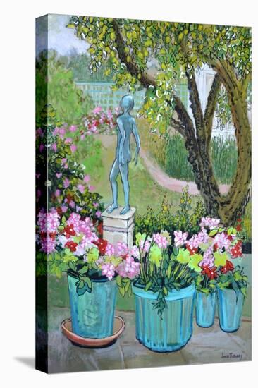 The Statue 'Tilly' in the Garden, 2017-Joan Thewsey-Stretched Canvas