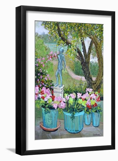 The Statue 'Tilly' in the Garden, 2017-Joan Thewsey-Framed Giclee Print