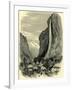 The Staubbach and Valley of Lauterbrunnen Switzerland-null-Framed Giclee Print