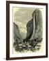 The Staubbach and Valley of Lauterbrunnen Switzerland-null-Framed Giclee Print