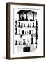 The Staunton Chessmen Patent Drawing-null-Framed Giclee Print