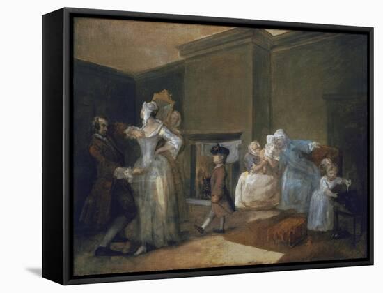 The Staymaker (The Happy Marriage V: The Fitting of the Ball Gown)-William Hogarth-Framed Stretched Canvas