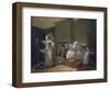 The Staymaker (The Happy Marriage V: The Fitting of the Ball Gown)-William Hogarth-Framed Giclee Print