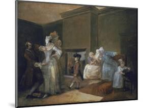 The Staymaker (The Happy Marriage V: The Fitting of the Ball Gown)-William Hogarth-Mounted Giclee Print