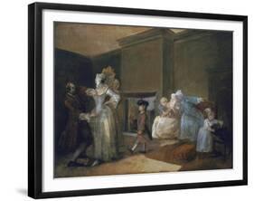 The Staymaker (The Happy Marriage V: The Fitting of the Ball Gown)-William Hogarth-Framed Giclee Print