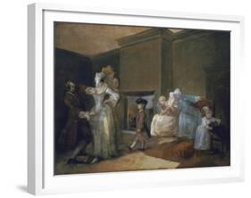 The Staymaker (The Happy Marriage V: The Fitting of the Ball Gown)-William Hogarth-Framed Giclee Print