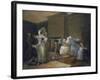 The Staymaker (The Happy Marriage V: The Fitting of the Ball Gown)-William Hogarth-Framed Giclee Print