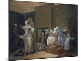 The Staymaker (The Happy Marriage V: The Fitting of the Ball Gown)-William Hogarth-Mounted Giclee Print