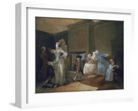 The Staymaker (The Happy Marriage V: The Fitting of the Ball Gown)-William Hogarth-Framed Giclee Print