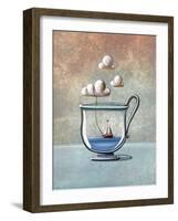 The Steam Boat-Cindy Thornton-Framed Art Print
