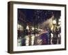The Steam Clock at Night on Water Street, Gastown, Vancouver, British Columbia, Canada-Christian Kober-Framed Photographic Print