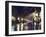 The Steam Clock at Night on Water Street, Gastown, Vancouver, British Columbia, Canada-Christian Kober-Framed Photographic Print