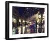 The Steam Clock at Night on Water Street, Gastown, Vancouver, British Columbia, Canada-Christian Kober-Framed Photographic Print