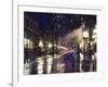 The Steam Clock at Night on Water Street, Gastown, Vancouver, British Columbia, Canada-Christian Kober-Framed Photographic Print