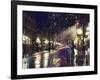 The Steam Clock at Night on Water Street, Gastown, Vancouver, British Columbia, Canada-Christian Kober-Framed Photographic Print