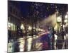 The Steam Clock at Night on Water Street, Gastown, Vancouver, British Columbia, Canada-Christian Kober-Mounted Photographic Print