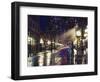 The Steam Clock at Night on Water Street, Gastown, Vancouver, British Columbia, Canada-Christian Kober-Framed Photographic Print