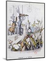 The Steam Concert," Caricature of Modern Music from "Un Autre Monde," 1844-Grandville-Mounted Giclee Print