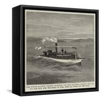 The Steam Launch Queen Victoria-null-Framed Stretched Canvas