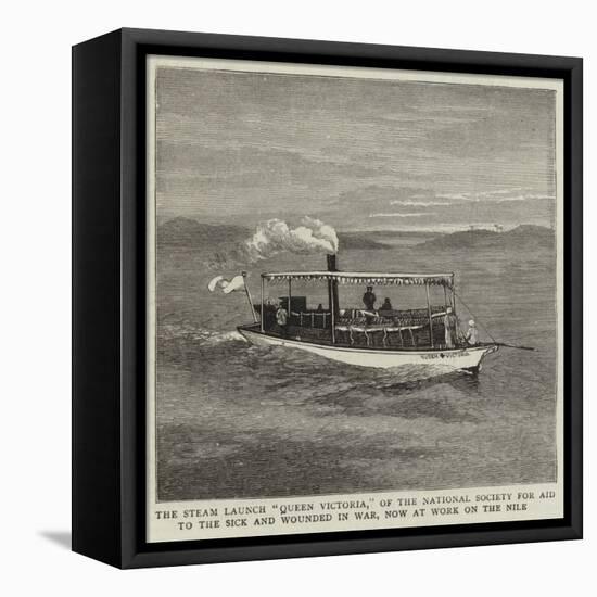 The Steam Launch Queen Victoria-null-Framed Stretched Canvas