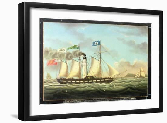 The Steam Packet 'saint Patrick' on the Liverpool to Dublin Run, 1827-Miles Walters-Framed Giclee Print