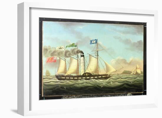 The Steam Packet 'saint Patrick' on the Liverpool to Dublin Run, 1827-Miles Walters-Framed Giclee Print