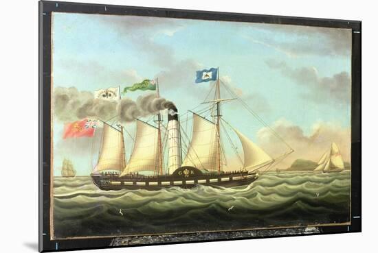 The Steam Packet 'saint Patrick' on the Liverpool to Dublin Run, 1827-Miles Walters-Mounted Giclee Print